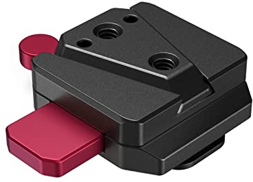 SMALLRIG Montageplatte für DJI RS 5/RS 4 Pro/RS 4/RS 3/RS 3 Pro/RS 2/RS C2 | Montageplatte für Netzteil Mit V-Lock, Kaltschuh und 1/4-20 Gewindelöchern für V-Mount Akku und NP-F Batterie - 4189
