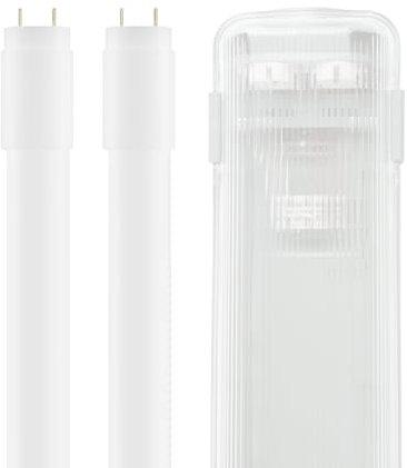 Candelastika zweiflammige Feuchtraumleuchte LED 120cm IP54-2x18W/860 tageslichtweiß 6000K - 4320 Lumen - 270° Ausstrahlungswinkel - nicht dimmbar - Feuchtraum-Wannenleuchte - Nassraumleuchte