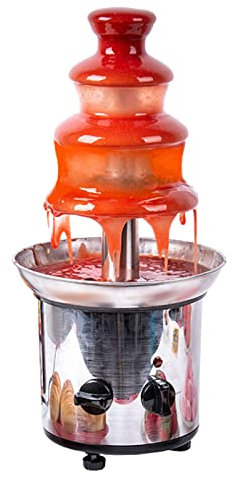 AINITAIFENG Cascada de Chocolate de 4 Niveles para niños, máquina de Fuente de Fondue de Chocolate de Gran Capacidad, máquina de fusión calentada de Queso para Mantequilla de Caramelo de Chocolate