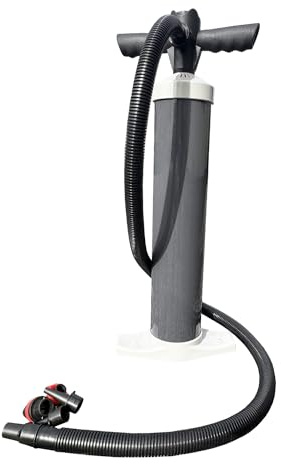 OLPRO 2-Litre Dual Action Hand Pump with Gauge – Lightweight, Compact Manual Pump for Airbeds, Inflatable Pools, Beach Inflatables, Camping, and Festivals.
