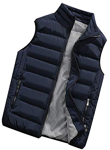 Homme Doudoune Sans Manche Gilet Hiver Grande Taille Sportswear Ultra Légère Veste Manteau Parka Blouson Décontracté Sweat Zippée Casual Chaud Manteau Matelassée Rembourrée 2024