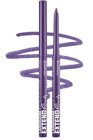 Erinde Crayon Yeux Waterproof Violet Métallisé, Eyeliner Longue Tenue et Anti-Bavure, Texture Crémeuse et Application Facile, Pigmentation Intense pour Définir le Regard, Maquillage Yeux Professionnel