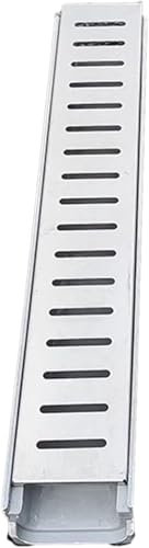 Sistema di drenaggio scanalato per patio in pietra, ideale per vialetti, piscine, docce esterne, soluzione efficiente di scarico della trincea