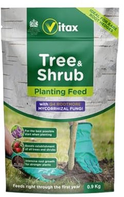 Tree & Shrub Planting Feed 0.9kg - Premium Fertilizer for Healthy Root Development & Strong Growth, Ideal for New Trees, Shrubs & Plants, Boosts Vitality, Easy to Apply, 0.9kg Pack.