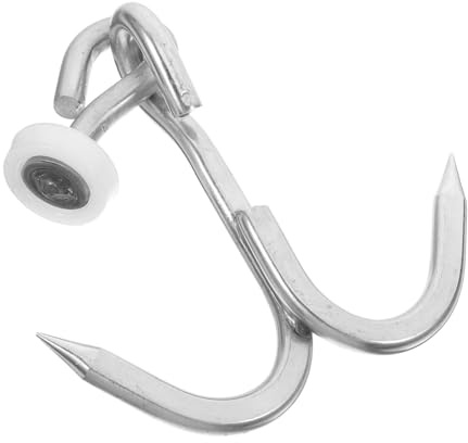 OHPHCALL Double Meat Hooks Stainless Steel Meat Hanging Hooks for Grilling Smoking Beef Sausage Hanger