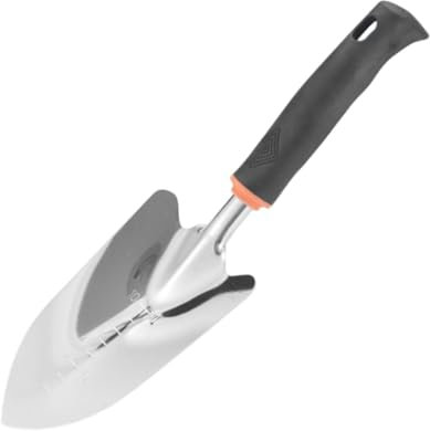 Dualoai Truelle de Jardinage, Bêche de Jardin Robuste, Accessoire de Culture, Manche Antidérapant pour L'entretien de La Pelouse, La Plantation, Les Parte, 9cmx32cm