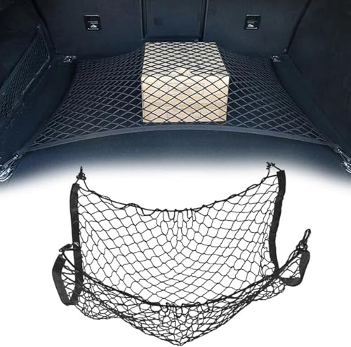 HYXBD Filet Rangement Coffre Voiture pour Audi A3 8V Sportback 2013-2019, Voiture Bagage Stockage élastique Filet, Nylon Filet Coffre Voiture Accessoires