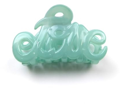 Kleine Haarspange Love, 5,5 cm, Haar-Accessoire, wassergrün