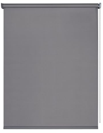 Estores opacos para Ventanas y Puertas Máxima privacidad Gris 100x250 cm | Instalación en techo o pared. Oscuridad y descanso total. Aislante térmico y protección solar Cortinas Blackout StoresBasic