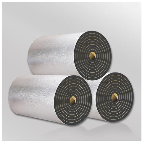 Feuille d'aluminium autocollante, Isolation phonique, barrière radiante, Panneaux réflecteurs de radiateur, épaisseur 5-30 mm, Isolation phonique et Thermique pour véhicule, économie d'énerg