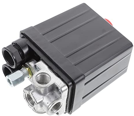 SEWACC Pneumatic Air Compressor Shut Off Valve Adjustable Pressure Control for Easy Installation Durable Design for Efficient Energy Saving for Various Air Compressor Models