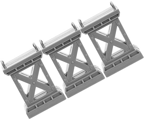 GALPADA 3pcs Railway Bridge Pier Model Toy Grey for Model Railway Scenery Diy Train Track Support Accessories for Boys and Girls’ Pretend Train Bridge Gaming