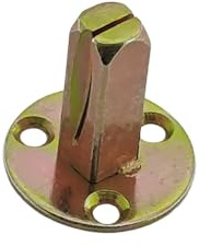 VINLIN 8mm Taylor Spindle with Round Rose for for Non-Operational Door Lever Handle Hardware Accessory