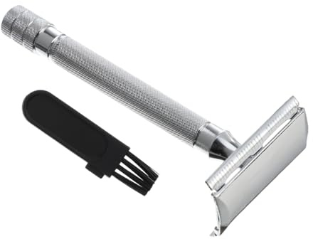 Cabilock Manueller Bartrasierer und Sicherer Handhabung aus Aluminiumlegierung im Retro Stil Klassischer mit Rutschfestem Griff für Gesichtsrasur