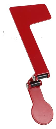 FONDOTIN Bandera Plegable para Buzón de Exterior de Acero Inoxidable, Soporte Metálico Resistente, Indicador de Correo para Buzones de Jardín, Accesorio Decorativo Rojo Compatible Todos