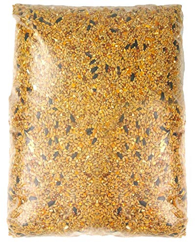 SQUAWK All Seasons Wild Bird Food Mix | Husk Free Natural Garden Seed | Contains Black Sunflower, Wheat and Small Seeds | Enhanced Feed Mixture | Protein Rich Balanced Vitamin Recipe (3KG)