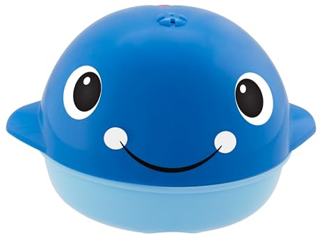 Chicco zarter Walfisch, Elektronisches Badespielzeug in Form eines schwimmenden Wals, der Wasser spritzt, 6-36 Monate