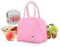 JEEZAO Bolsa Termica Porta Alimentos, Impermeable Comida Bolsas de Almuerzo,Bolsa Nevera Portatil para Trabajo,Escuela,Picnic (Rosa)