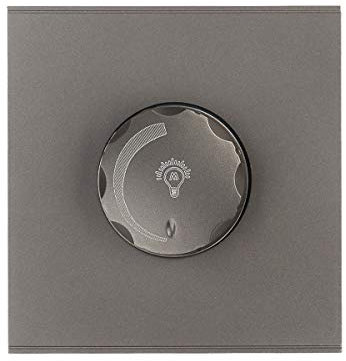 CNBINGO Variateur d'intensité rotatif pour ampoules LED/incandescence/halogènes à intensité variable, pas de fil neutre nécessaire, variateur d'intensité à bord continu, 1 interrupteur, 500 W