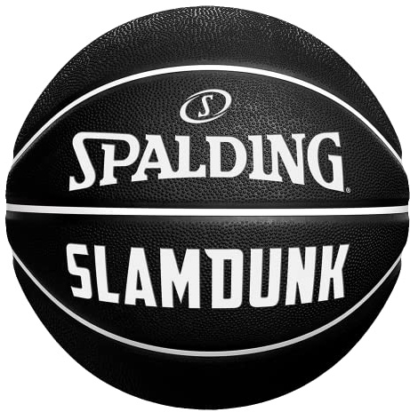 Spalding Unisex – Erwachsene Slam Dunk Ball, Black, 7