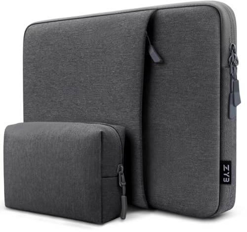 ZYB Laptophülle 14 Zoll Laptoptasche 14 Zoll für 14 Laptop/MacBook Air 15 | Wasserdicht Laptophülle 14 Zoll für 14Notebook Mac Air 15 Lenovo Thinkpad Ideapad HP Acer Asus Dell Surface Laptop Grau