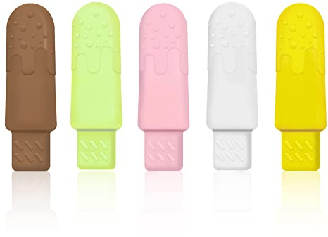 RIMOBUL 5 st Aligner Chewies för Aligner Chompers Aligner Brickor 5 smaker ortodontiska justeringsbrickor Chewies Dental Chewies, 5 färger (vit, brun, rosa, grön, gul)