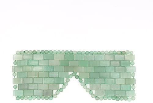 Rosenquarz Kühlende Augenmaske Natürliche Jade Augenmaske Augenmassagegerät Amethyst Schlafmasken Steinmassage Entspannung,Aventurin Größer
