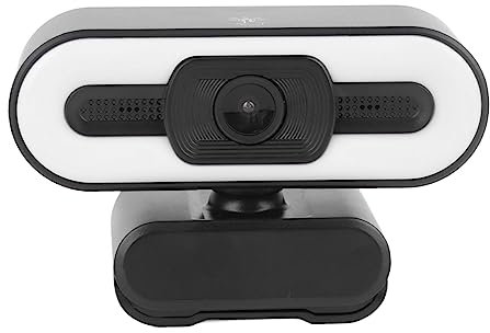 Gugxiom 1080P Webcam with Microphones, HD Video Conference Web Camera with Night Mode Noise Reduction Mic for Online Live Broadcasting
