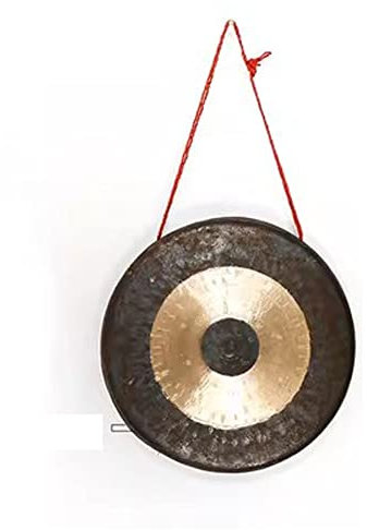 SciAza gong klingel klangschalen percussion instrumente musikinstrument Moon Gong Percussion Instrument Eröffnungsfeier Cervical Gongs Traditioneller Anhänger High-End(Color:36cm,Size:)