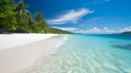 adrium Holz-Bild 50 x 30 cm: Schöner Strand auf den Seychellen, Insel Praslin (203205383)