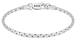 BOSS Jewelry Gliederhalskette oder Armband für Herren Kollektion EVAN aus Edelstahl
