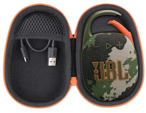 co2CREA Hart Reise Schutz Hülle Etui Tasche für JBL Clip 5 /JBL Clip 4 / JBL Clip 4 Eco Tragbare Bluetooth Lautsprecher,Nur Tasche