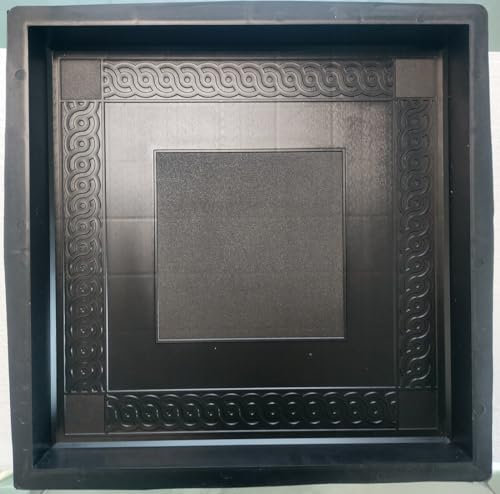 Gießformen-Schalungsform für Terrassenplatten mit Randverzierung 40x40x5 cm, Betonform 236