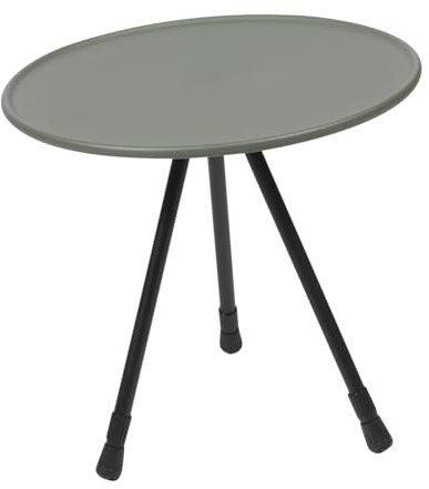 SEWOART Camping Tisch Aluminium Klapptisch Tragbarer Faltbarer Camping Tisch Für Outdoor Picknick Leicht Kompakt Einfach Zu Lagern Für Reisen Und Grillen Runde Form Militärgrün Mit
