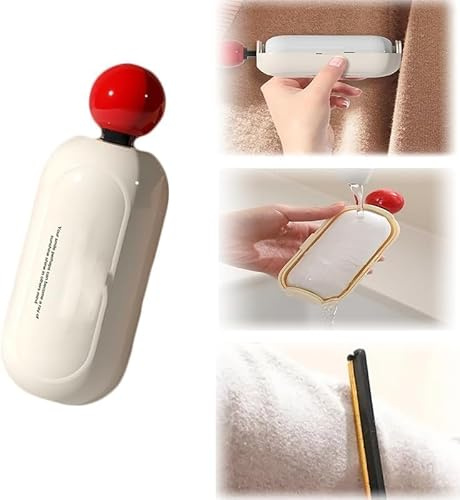 MYSXSWHL Lint Roller, 2 in 1 Washable Hair Remover with Hidden Hair Removal Brush for Clothes and Pet Hair, Reusable Lint Roller