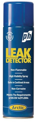Arctic Gas Leak Detector Spray 400ml – High Visibility Non-Flammable Leak Testing for Gas Pipes & Fittings