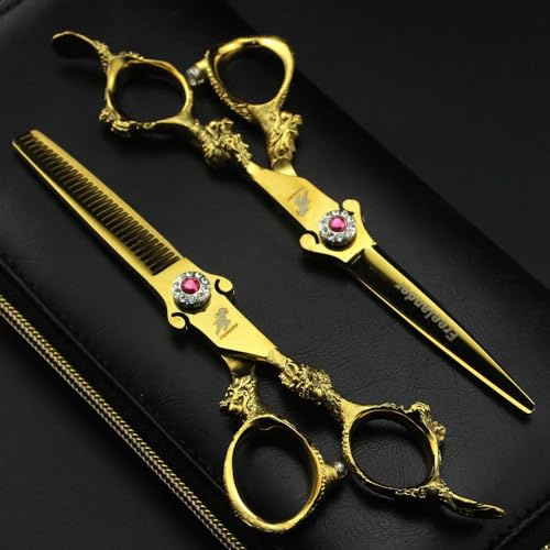 Hair Cutting Scissors 6 Inch Professional Hairdressing Barber Thinning Scissor Hairdresser Haircut Shears Set