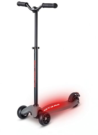 micro™ Kickboard Deluxe LED by Porsche | GT3 RS Edition | Roller Höhenverstellbar | Das ORIGINAL | Jugendliche & Erwachsene | GT3 RS Schriftzug und Scooter Rücklicht beleuchtet