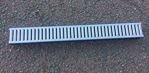 3 x Heavy Duty A15 Galvanised Grating 1 metre Length Storm Drain Channel