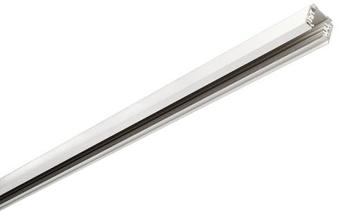 SLV EUTRAC 3PHASEN-AUFBAUSCHIENE | Hochvoltschiene, Schienensystem, Aufbauschiene 3Phase | Aluminium, weiß, 2 m