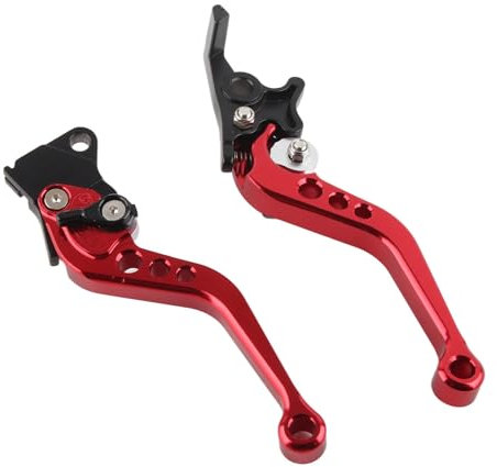 1 Par De Palancas De Freno De Motocicleta De 7/8 Pulgadas,Palancas De Freno De Embrague, Palanca De Freno De Tambor Universal De 22 mm(rojo)
