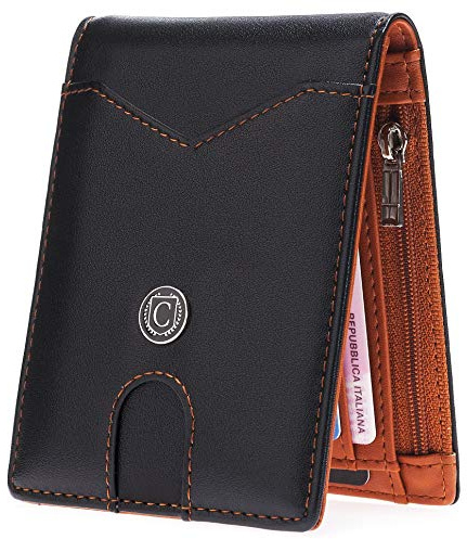 CASIMIRRI 1892 Portefeuille pour Homme, Clips, Fin, Fin, garçon, avec Verrouillage RFID, Pince à Billets pour Homme, Cadeau, Portefeuille pour Cartes de crédit, Porte-Billets, Portefeuilles garçon