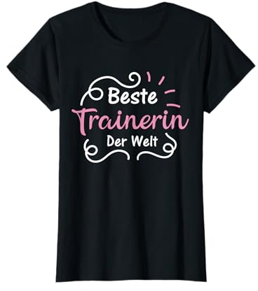 Beste Trainerin der Welt - Süßes Vintage Geschenk T-Shirt