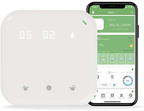 Netro Spark Controllo intelligente per irrigatore, WiFi, consapevole del tempo atmosferico, accesso remoto (zona 8)