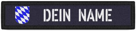Patch Personalisiert Namens-Schild Bayern Streifen Bavaria #37678