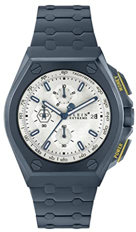 Philipp Plein Herren Uhr Chrono Quarz Plein Extreme Gold PWGAA0621 Edelstahl