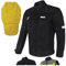 XAVIA GALE Giacca Da Moto Da Uomo - Giubbotto Moto Impermeabile E Ventilata Con Protezione Di Livello 2 | Per Tutte Le Stagioni (4XL, Nero)