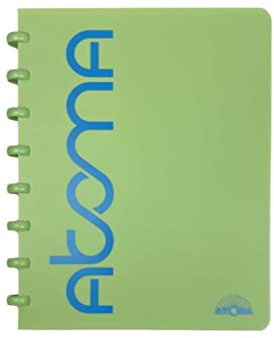 ATOMA Notizbuchsystem - Sorbet - A5 - grün - kariert 4x8mm