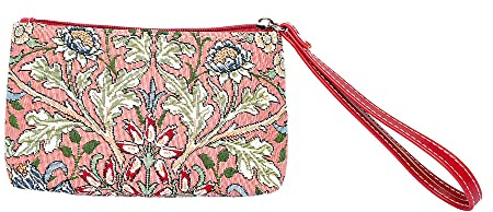 Signare Tapestry Small Wristlet Clutch Bag for Women, Ladies Wristlet Purses with Wrist Strap & Zip Closure (Hyacinth, WRIS-HYACIN)