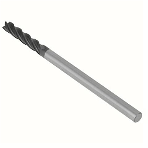 ICAMAS 3 MM 4 Flöten Hartmetall-schaftfräser HRC45 Extra Langer Schaft 100mm Wolframkarbid-schaftfräser CNC Fräser Metallbearbeitungswerkzeuge